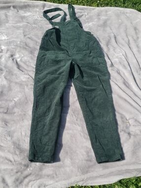 Lucy And Yak Forest Green Corduroy Overalls